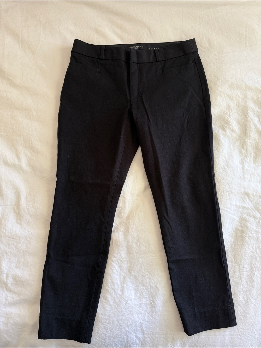 Banana Republic Sloan - 4 Petite Black Slim Dress Pants